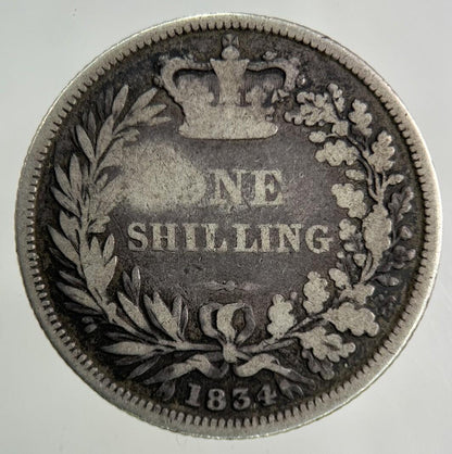 1834 William IV Shilling Silver Coin | Fine Collectable Grade