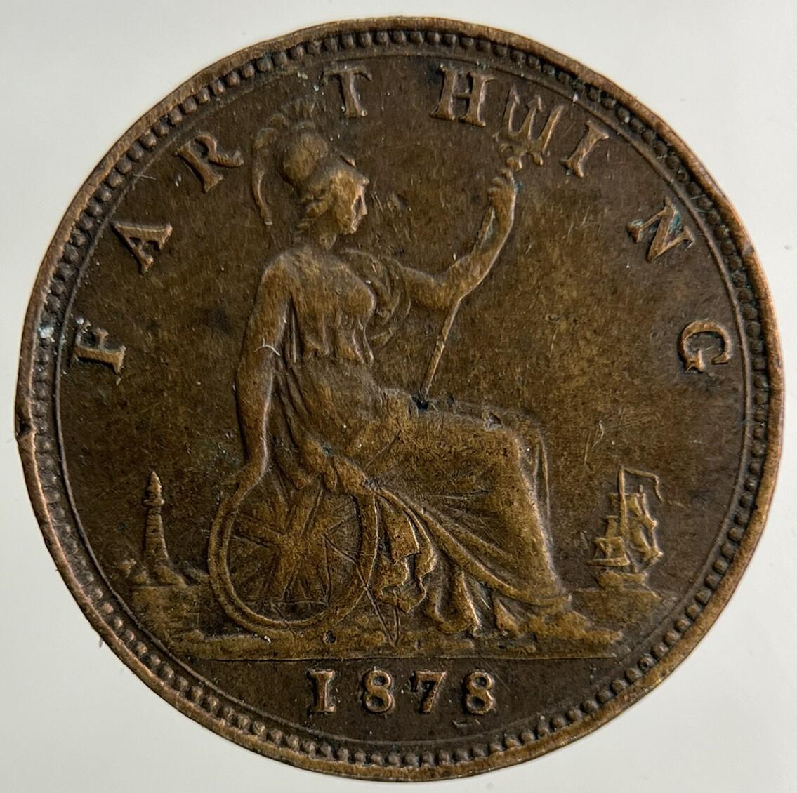 1878 Victoria Farthing Coin | Very High Grade
