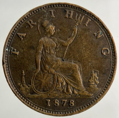 1878 Victoria Farthing Coin | Very High Grade