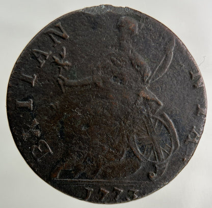 1773 George III 3rd Half-Penny Coin | Fine Collectable Grade