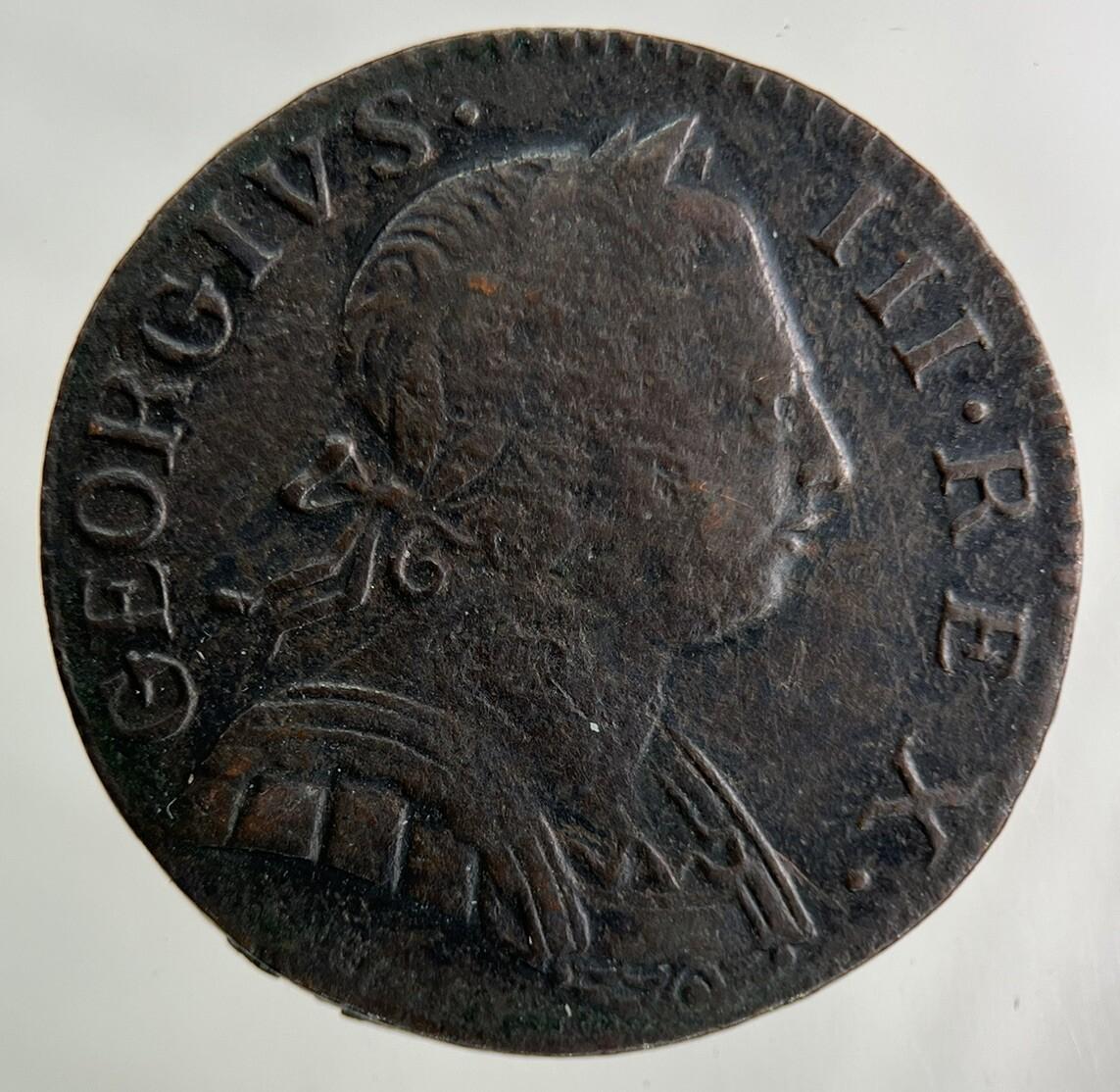 1773 George III 3rd Half-Penny Coin | Fine Collectable Grade