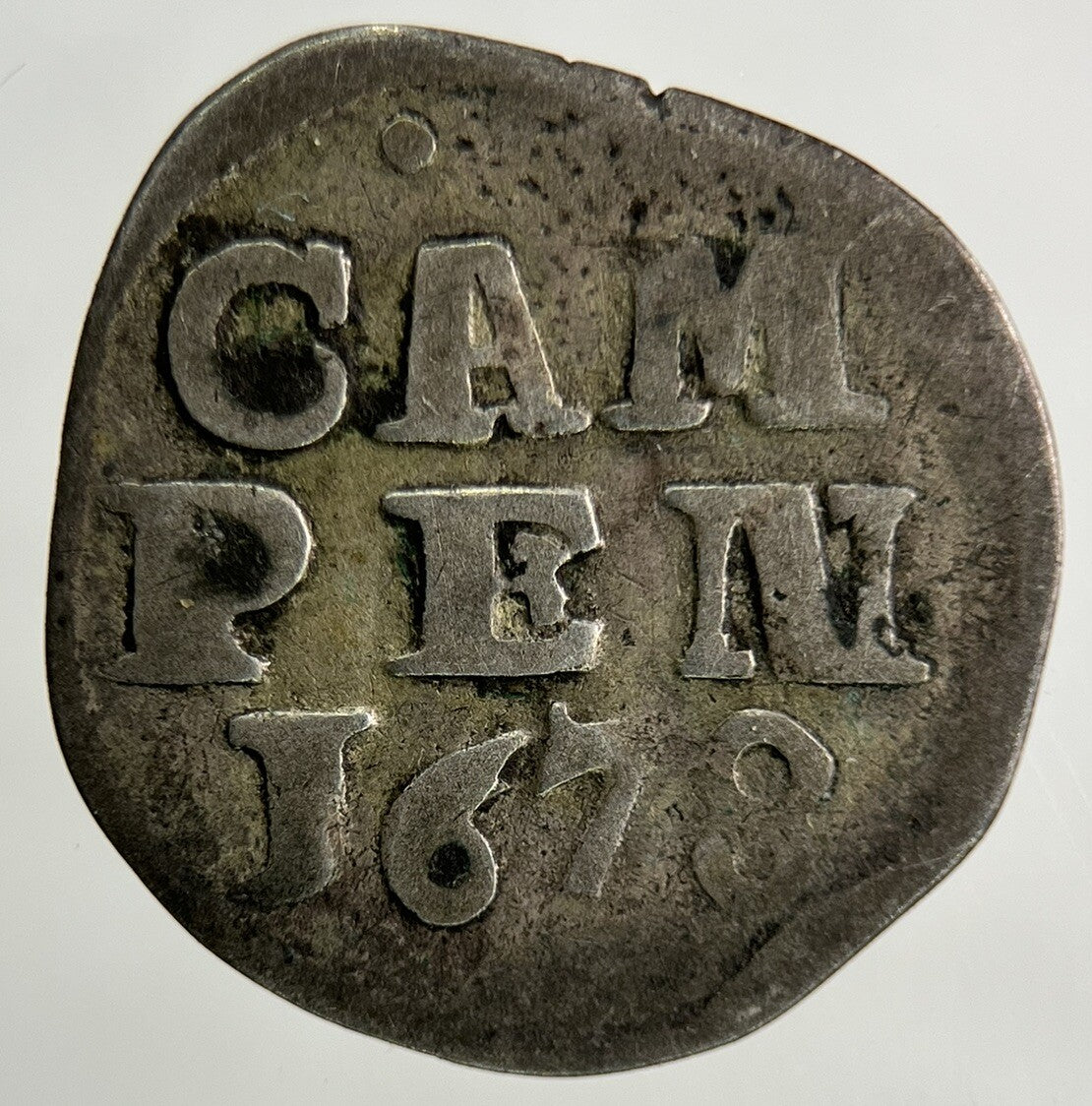 1678 CamPen Netherlands Colonial New York Dime Silver Coin | Collectable Grade