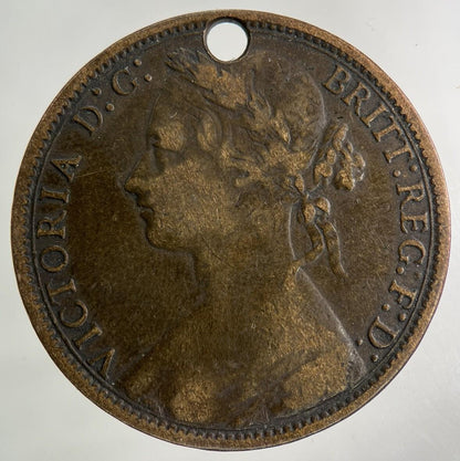 1875 Victoria One Penny Coin | Fine Collectable Grade