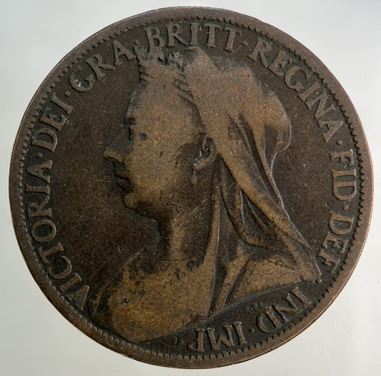 1900 Victoria One Penny Coin | Collectable Grade