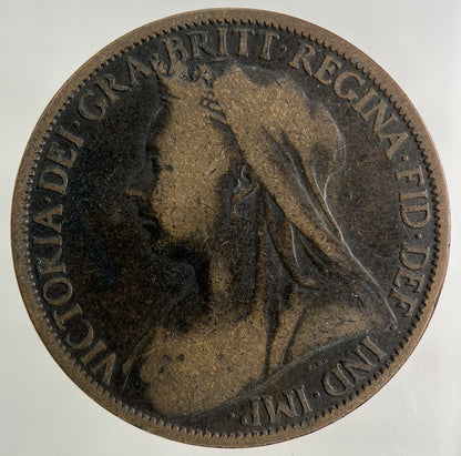 1900 Victoria One Penny Coin | Collectable Grade