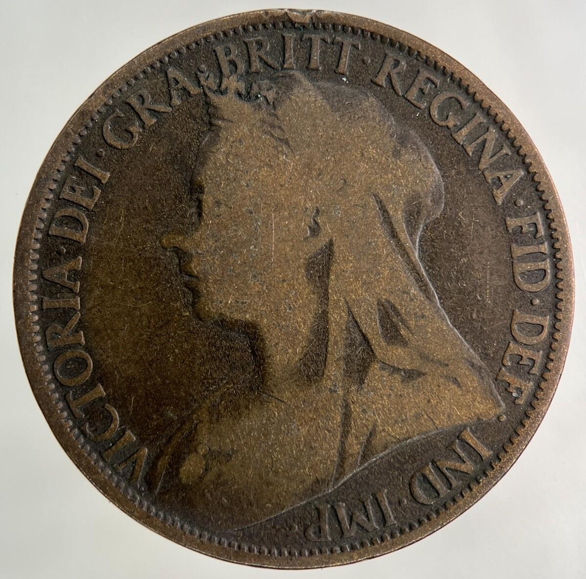 1896 Victoria One Penny Coin | Collectable Grade