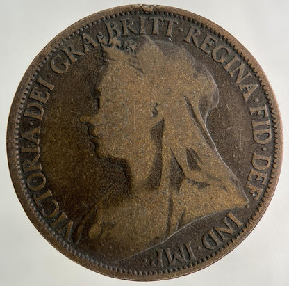 1896 Victoria One Penny Coin | Collectable Grade