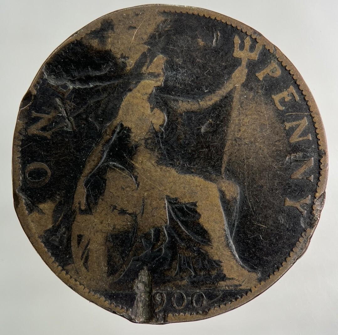 1900 Victoria One Penny Coin | Fair Grade