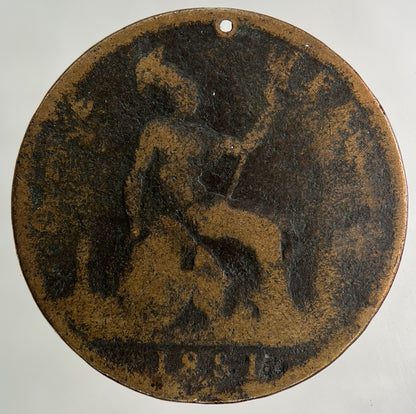 1881 Victoria One Penny Coin | Fair Grade