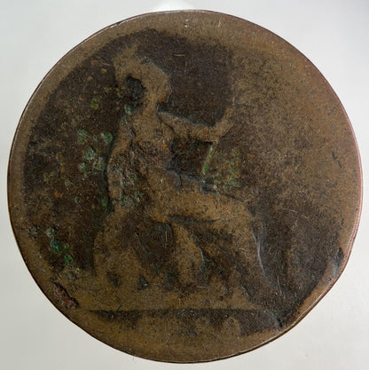 1880 Victoria One Penny Coin | Fair Grade