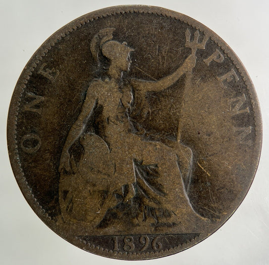 1896 Victoria One Penny Coin | Collectable Grade