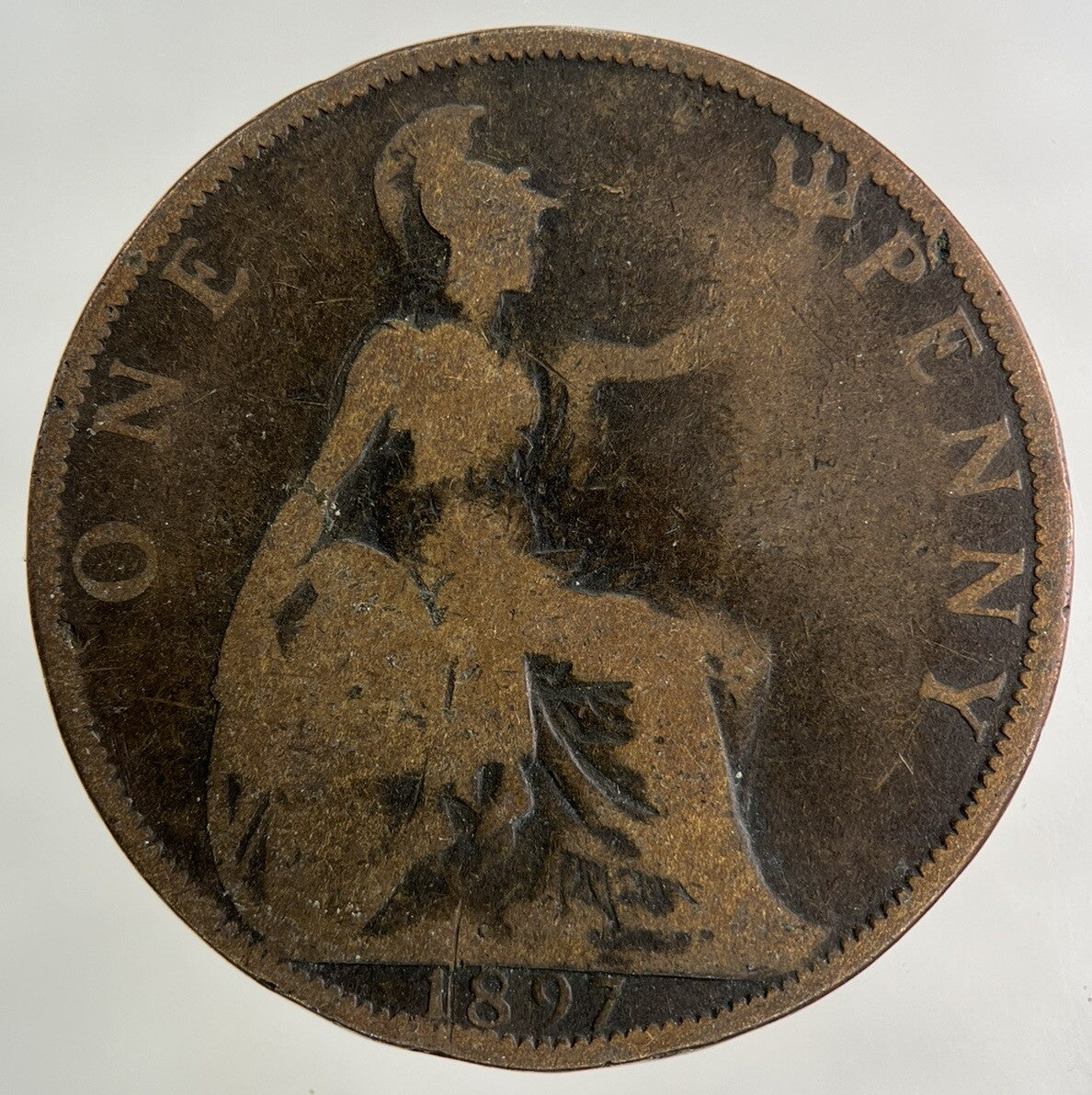 1897 Victoria One Penny Coin | Collectable Grade