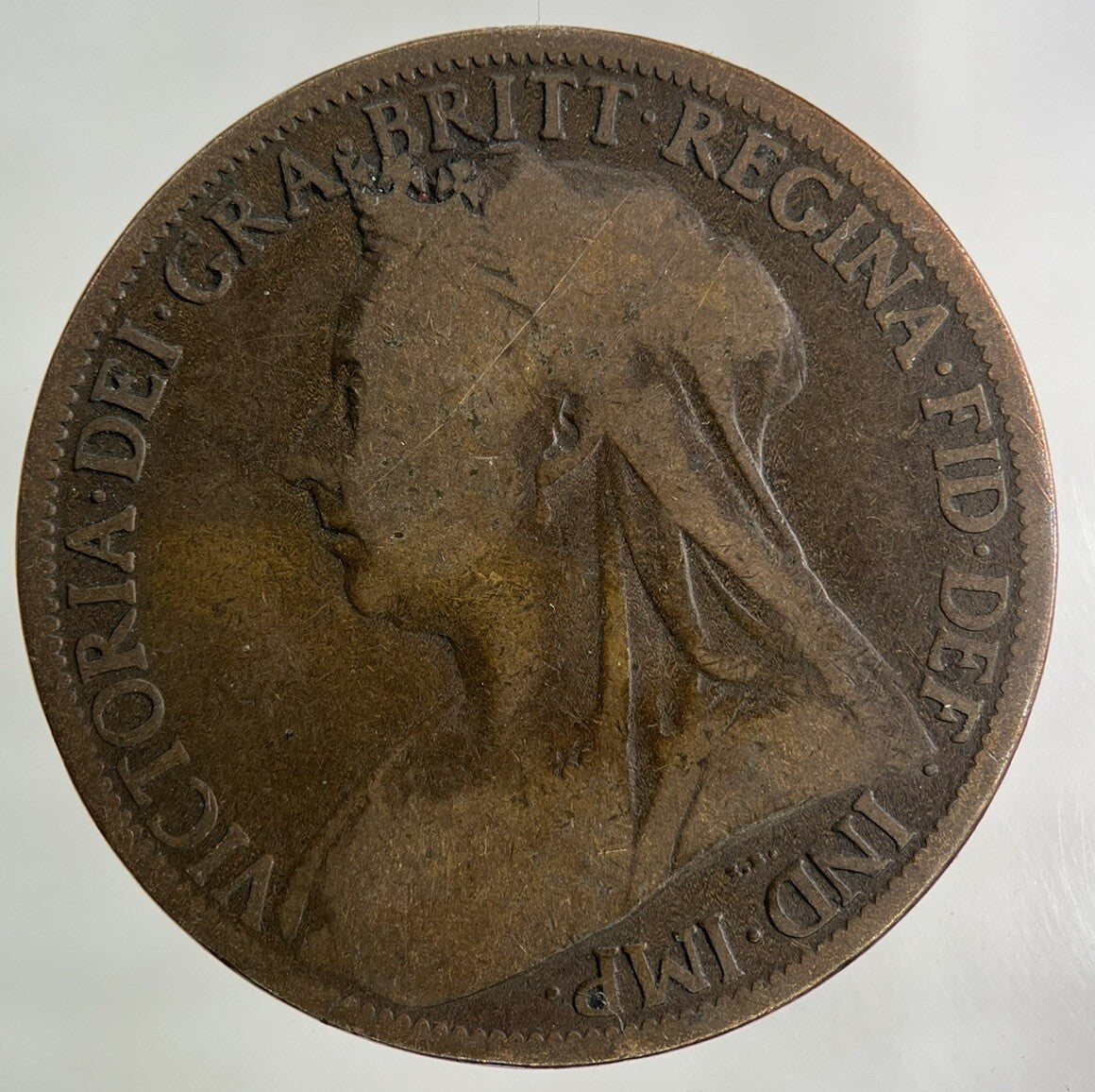 1901 Victoria One Penny Coin | Collectable Grade