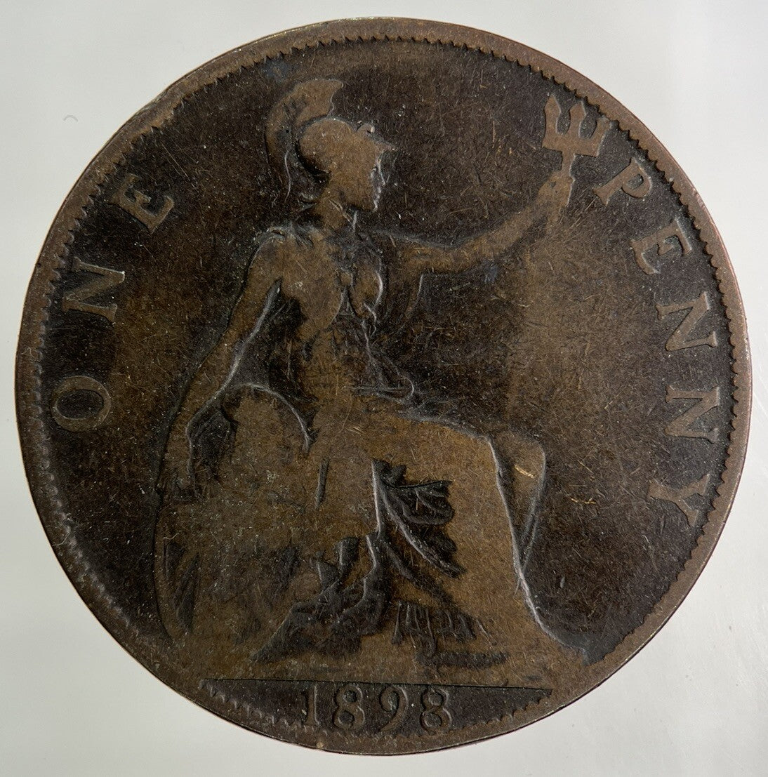 1898 Victoria One Penny Coin | Collectable Grade