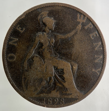 1898 Victoria One Penny Coin | Collectable Grade