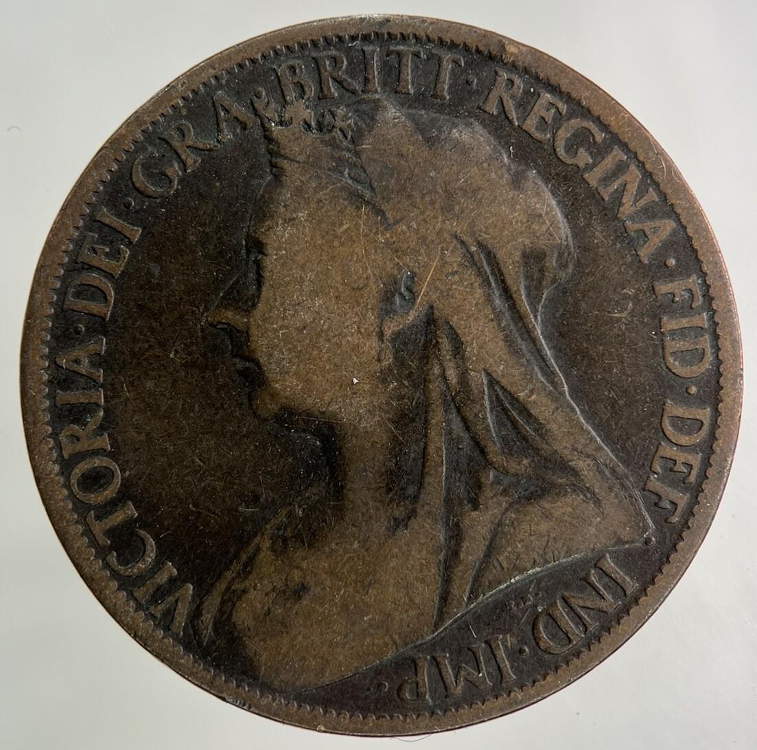 1898 Victoria One Penny Coin | Collectable Grade