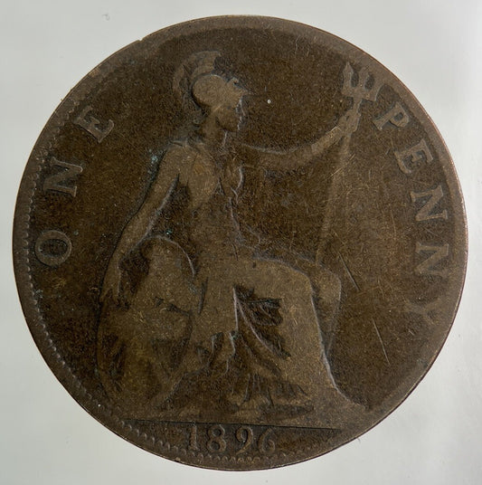 1896 Victoria One Penny Coin | Collectable Grade