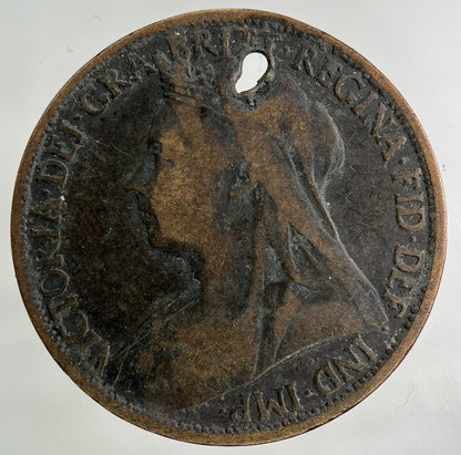 1896 Victoria One Penny Coin | Collectable Grade