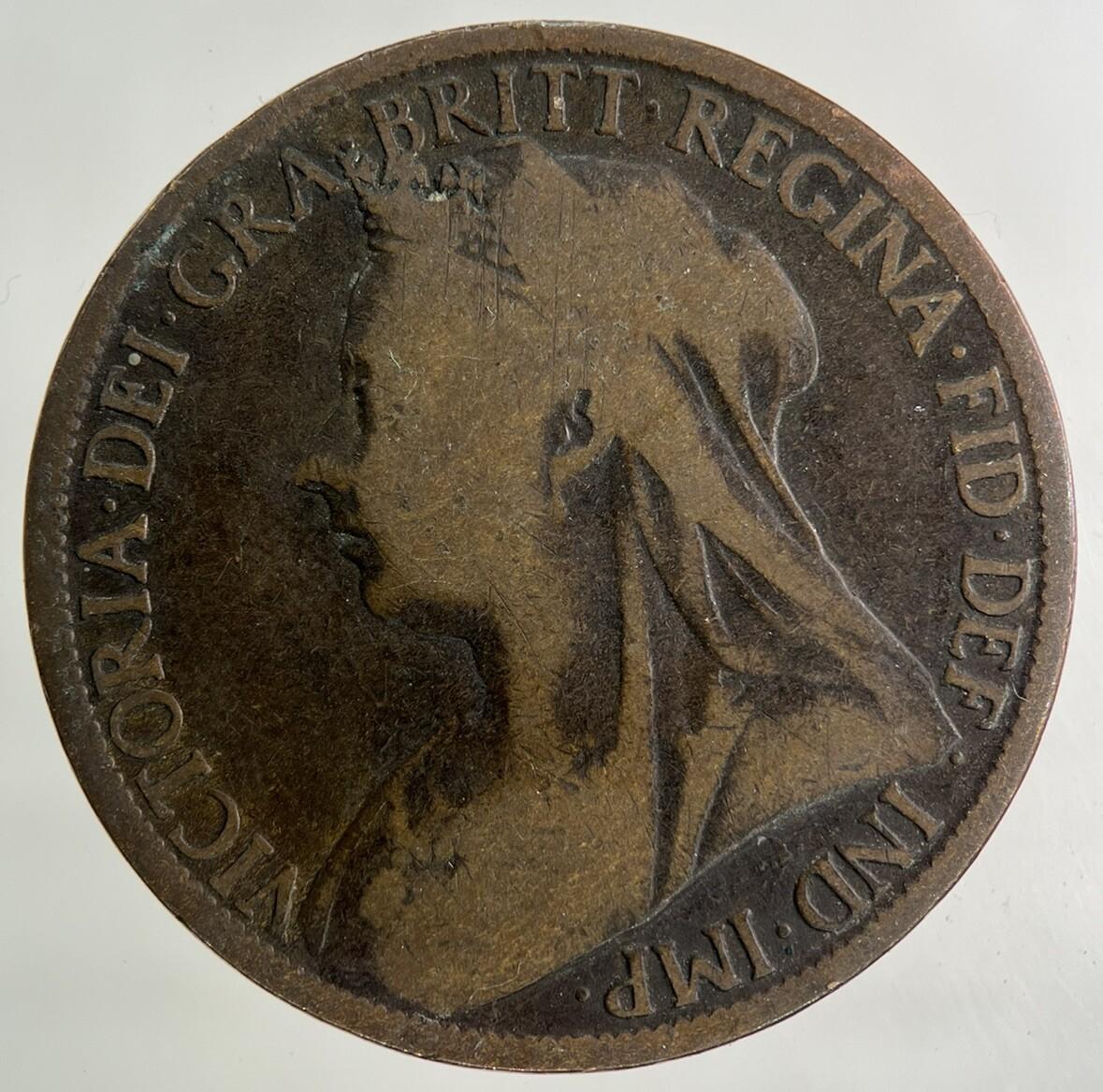 1897 Victoria One Penny Coin | Collectable Grade