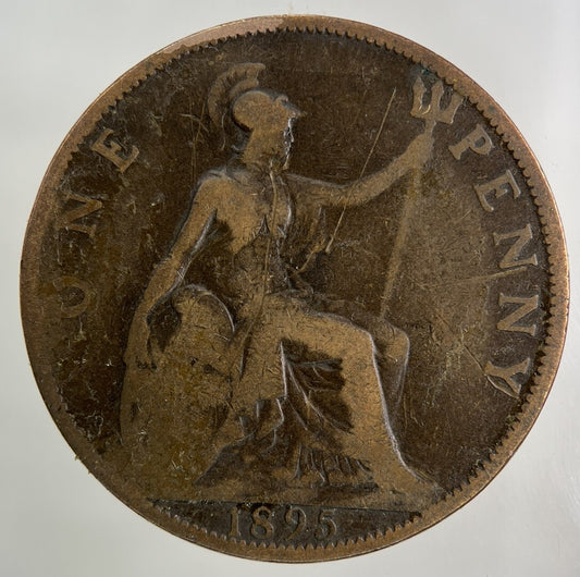 1895 Victoria One Penny Coin | Collectable Grade