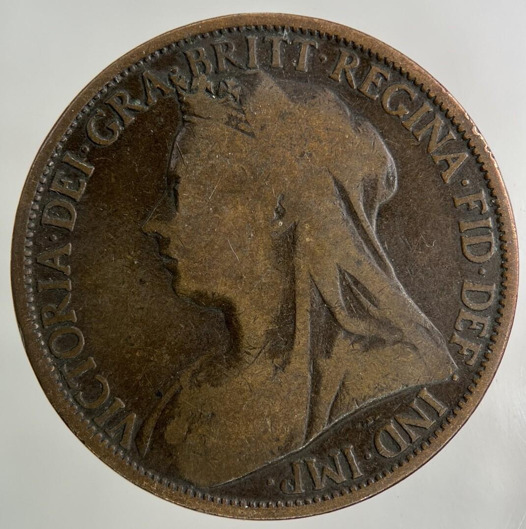 1895 Victoria One Penny Coin | Collectable Grade