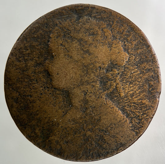 British Victoria One Penny Coin | Worn Grade