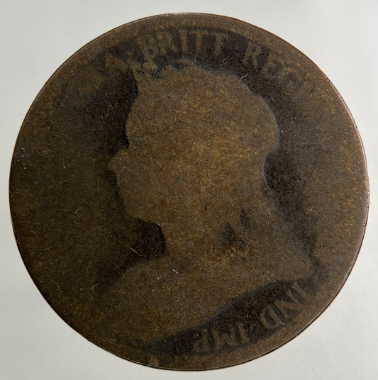 British Victoria Half-Penny Coin | Worn Grade