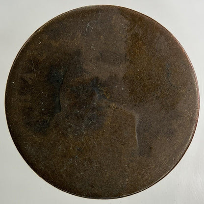 British Victoria Half-Penny Coin | Worn Grade