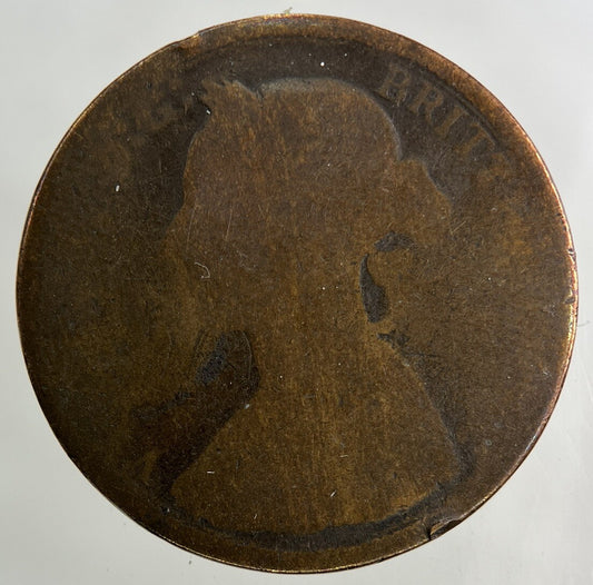1891 Victoria Half-Penny Coin | Fair Grade