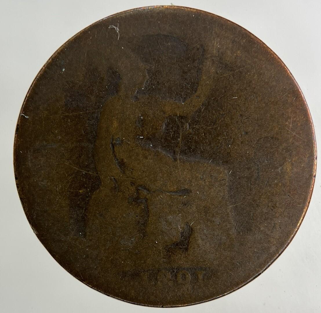 1891 Victoria Half-Penny Coin | Fair Grade