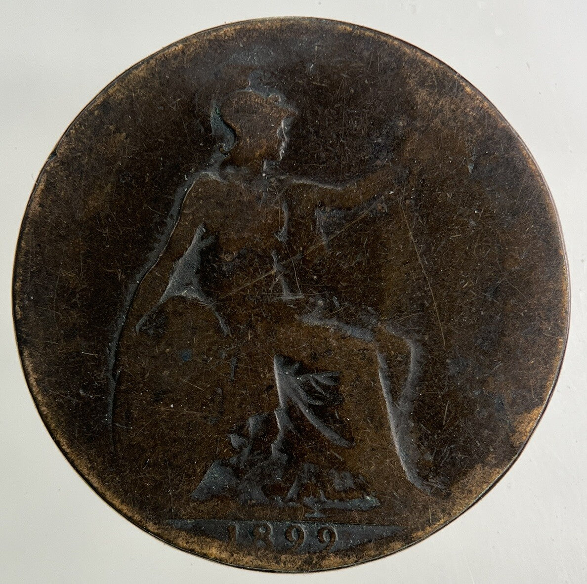 1899 Victoria Half-Penny Coin | Fair Grade