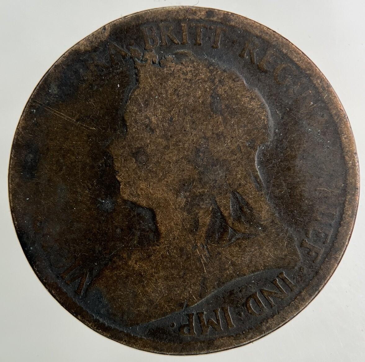 1899 Victoria Half-Penny Coin | Fair Grade