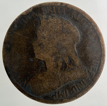 1899 Victoria Half-Penny Coin | Fair Grade