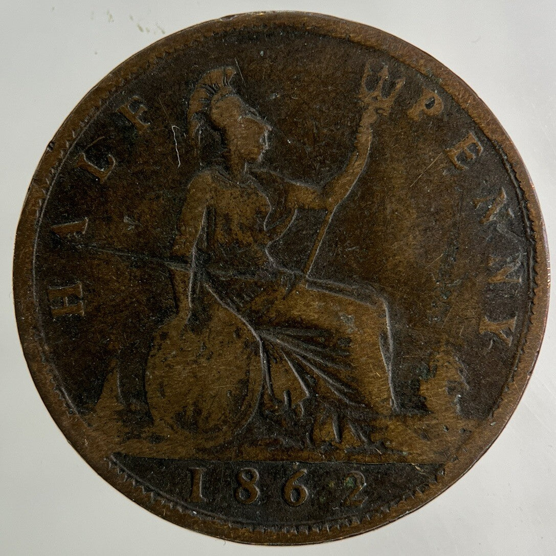 1862 Victoria Half-Penny Coin | Collectable Grade