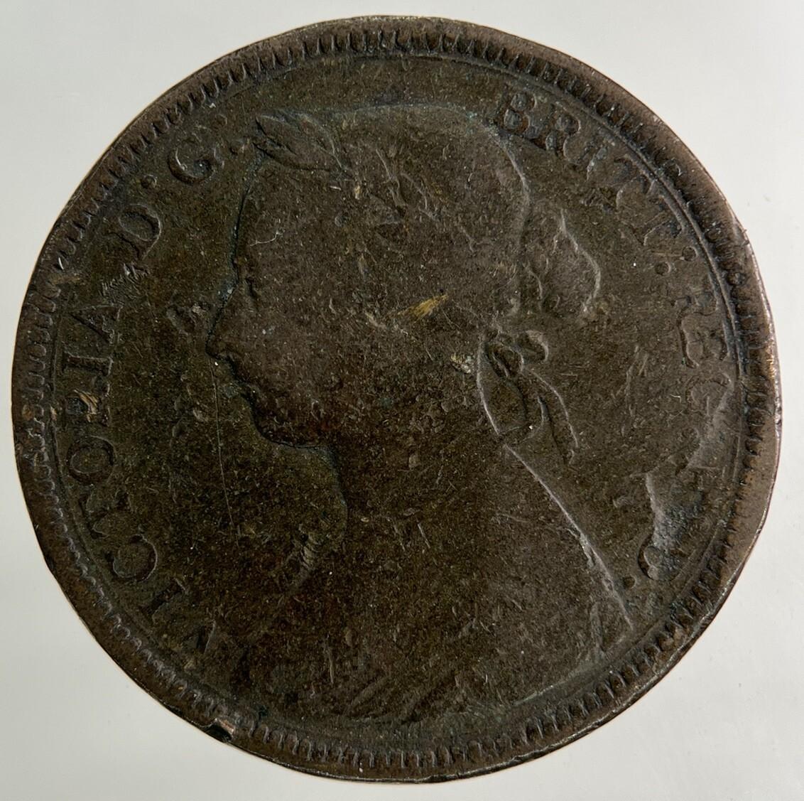 1886 Victoria Half-Penny Coin | Collectable Grade