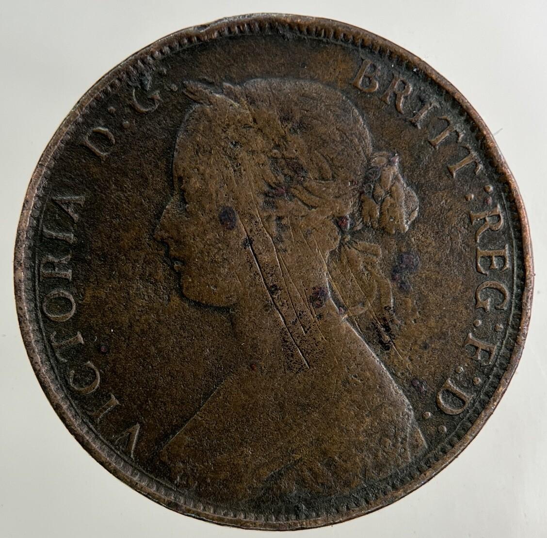 1861 Victoria Half-Penny Coin | Collectable Grade