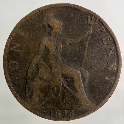 1896 Victoria One Penny Coin | Collectable Grade