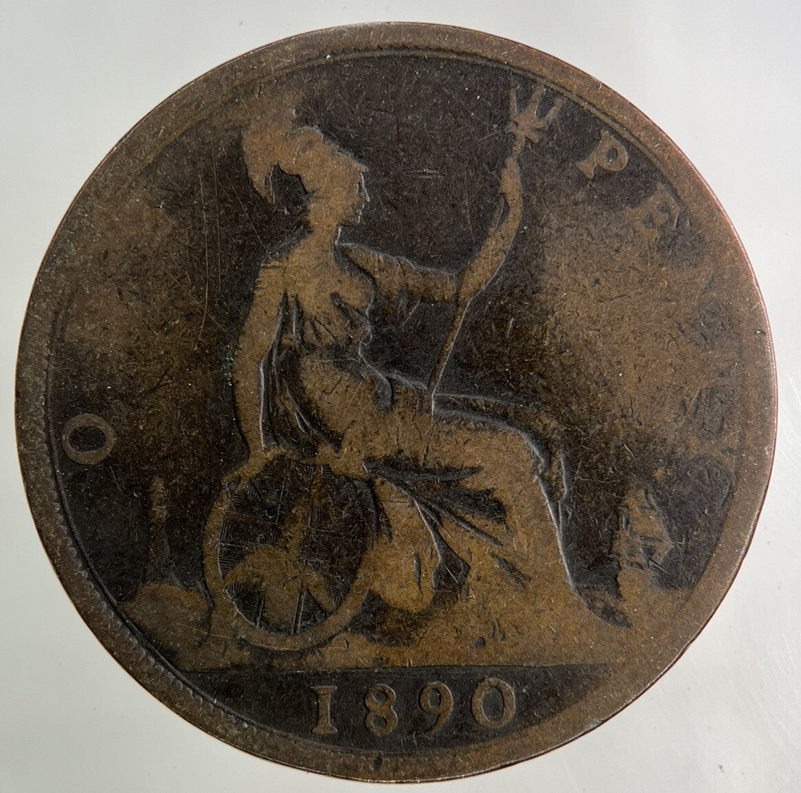 1890 Victoria One Penny Coin | Collectable Grade