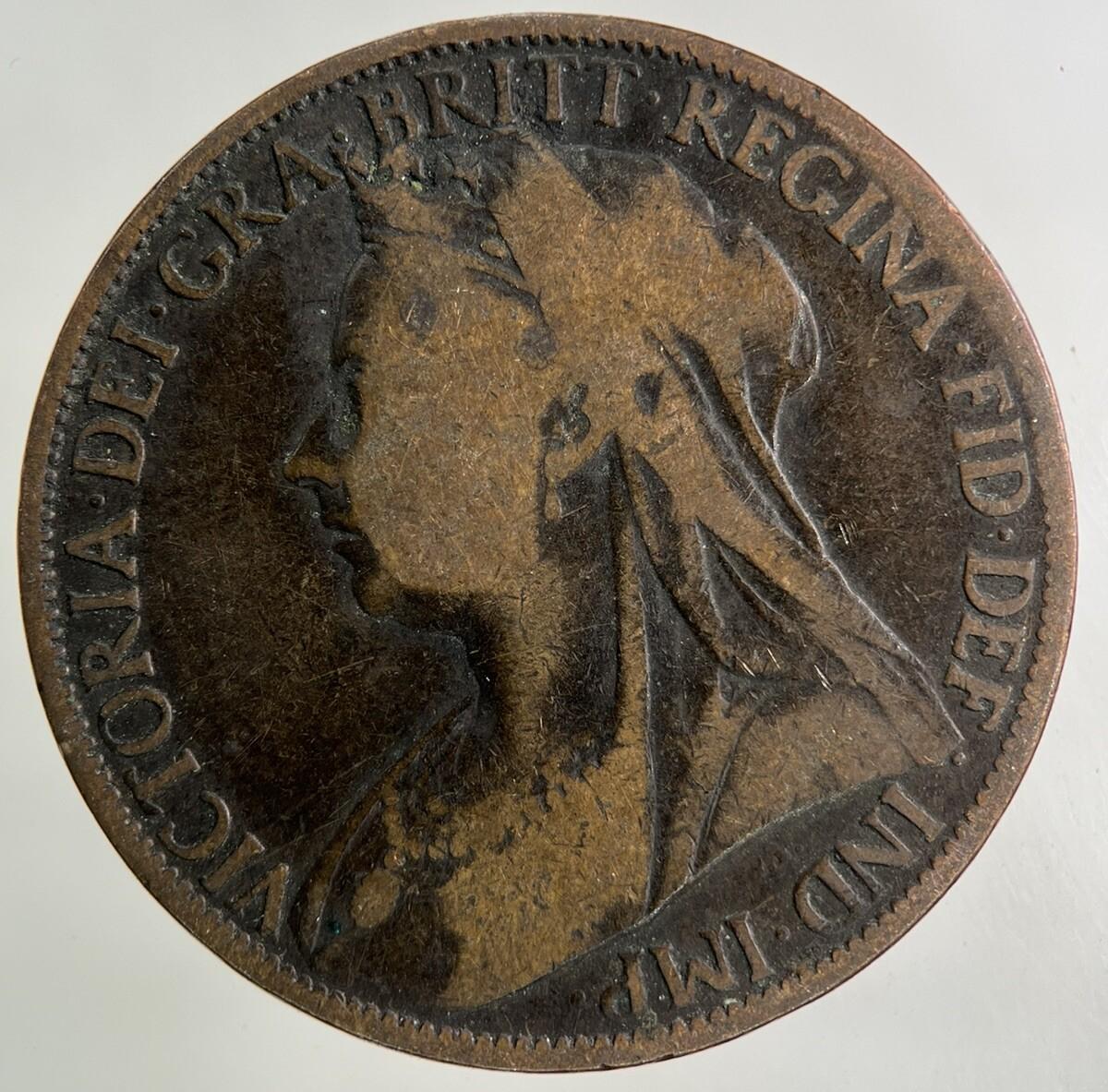 1898 Victoria One Penny Coin | Collectable Grade