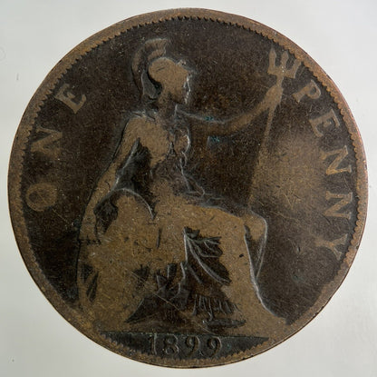 1899 Victoria One Penny Coin | Collectable Grade