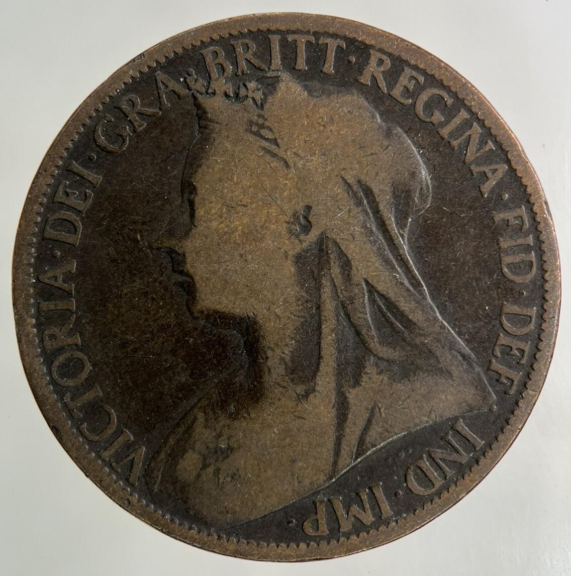 1899 Victoria One Penny Coin | Collectable Grade