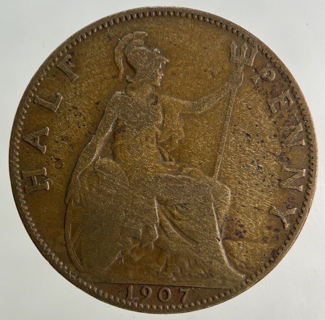 1907 Edward VII Half-Penny Coin | Collectable Grade