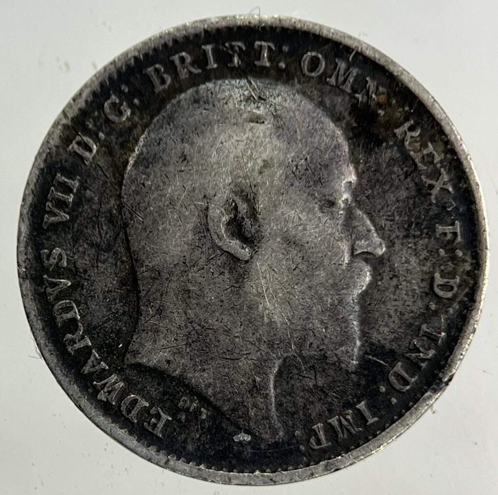 1908 Edward VII Threepence Silver Coin | Fine Collectable Grade