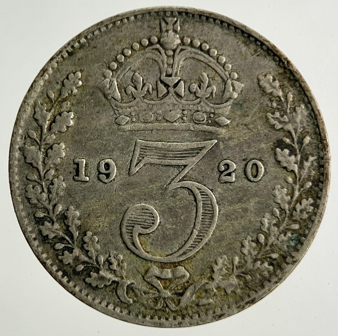 1920 George V Threepence Silver Coin | Fine Collectable Grade