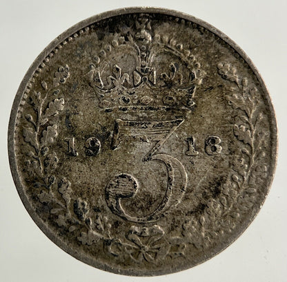 1918 George V Threepence Silver Coin | Fine Collectable Grade