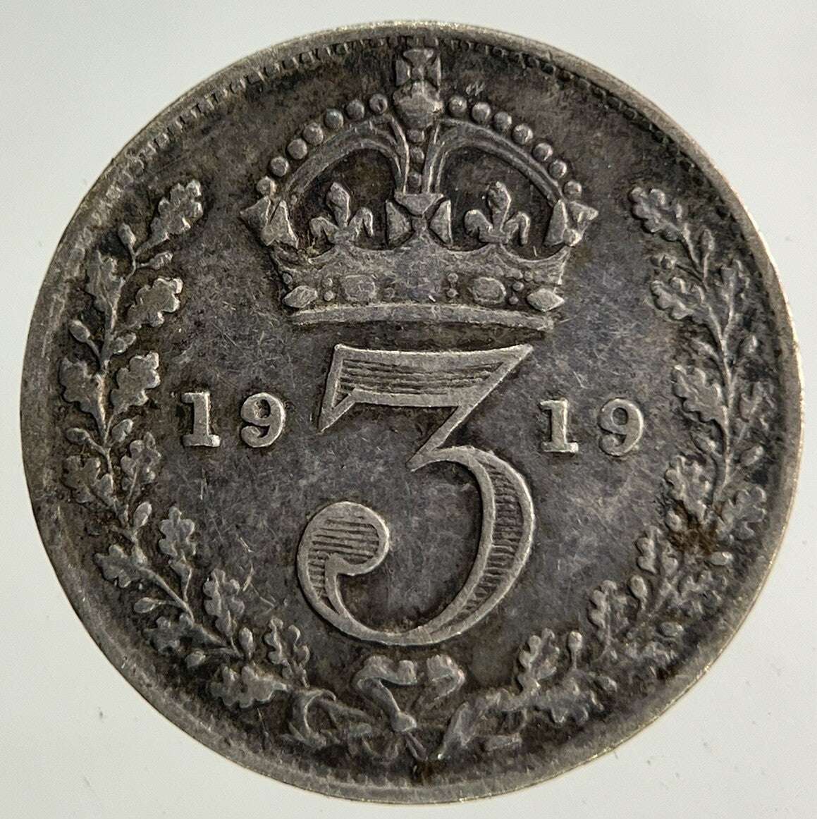 1919 George V Threepence Silver Coin | Fine Collectable Grade