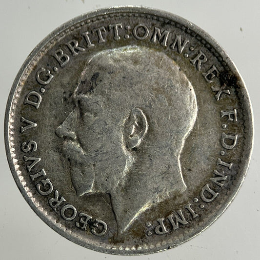 1913 George V Threepence Silver Coin | Fine Collectable Grade