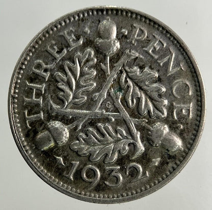 1932 George V Threepence Silver Coin | Fine Collectable Grade
