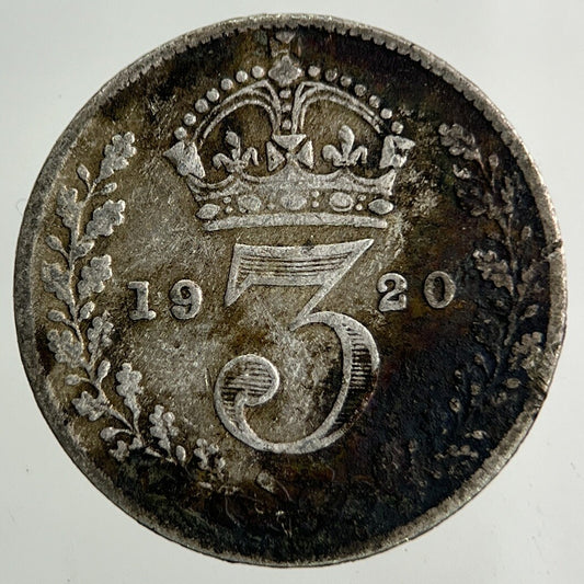 1920 George V Threepence Silver Coin | Fine Collectable Grade