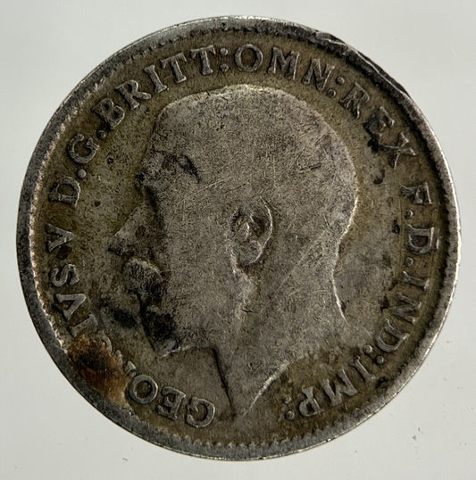 1911 George V Threepence Silver Coin | Fair Grade